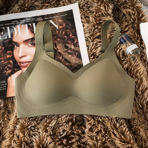 Push-Up Seamless Bras for Women plus Size Adjustable Bra Non-Wire Wide Straps Underwear Sexy Lingerie Female Intimates M-3XL