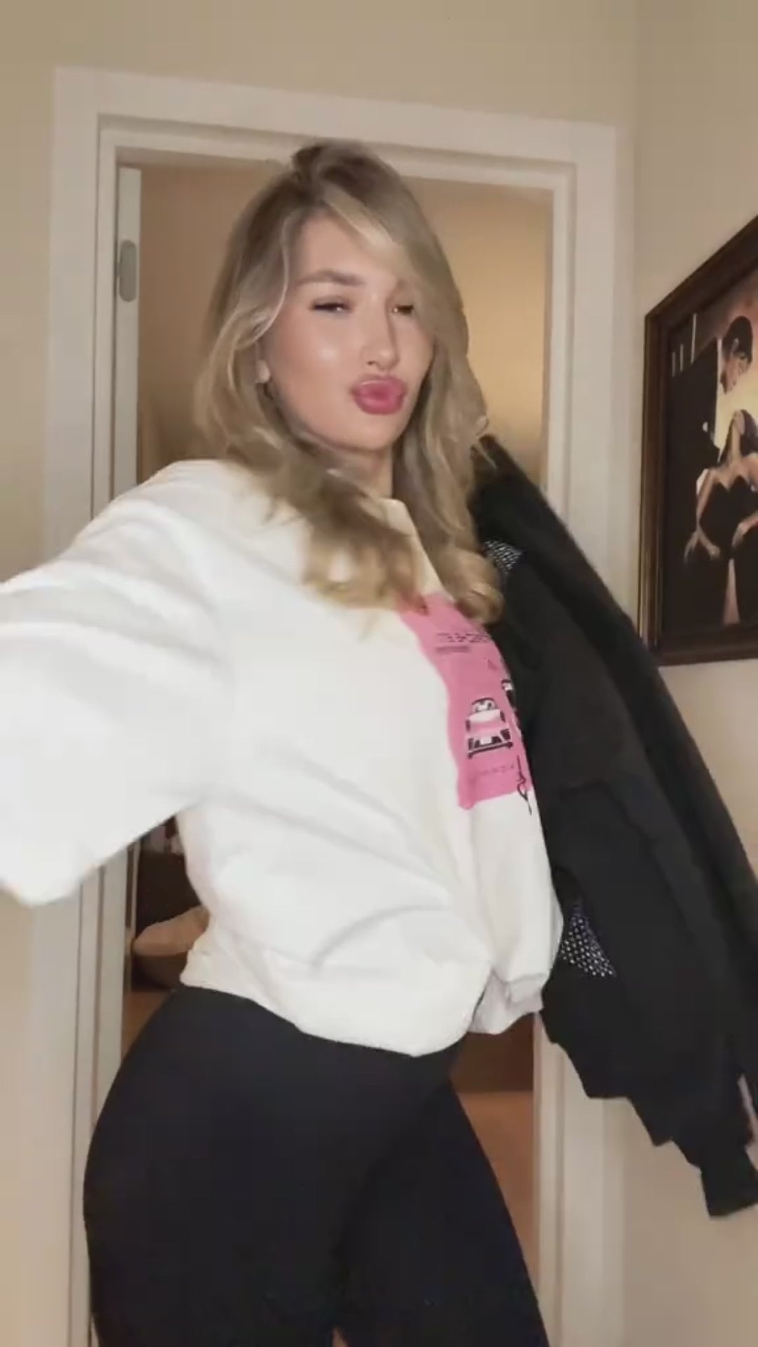 Sudadera Harajuku de espalda abierta